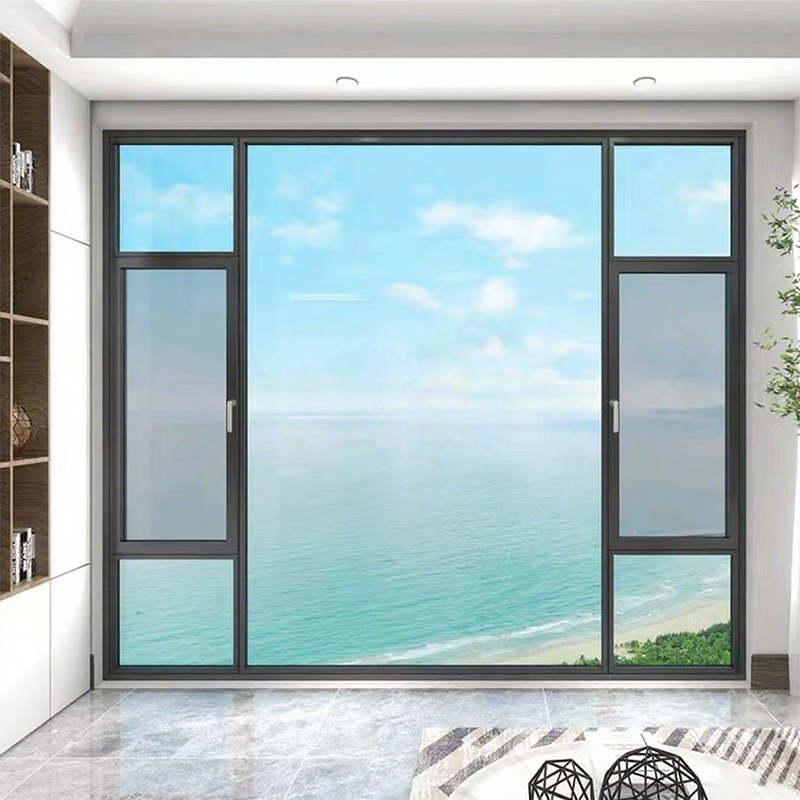 How do casement windows effectively isolate outdoor noise through their robust structure?